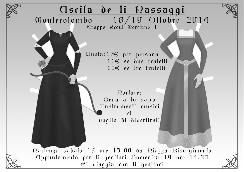 volantino uscita di gruppo 2015